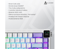 Ajazz AK650 Dream Weaver Switch Purple White Blue RGB z ekanem - 1536354 - zdjęcie 17